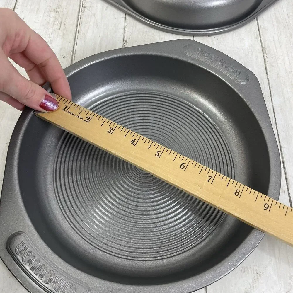 Circulon 9” Round Cake Pan  Total® Nonstick Bakeware Gray - Set Of 2 - New